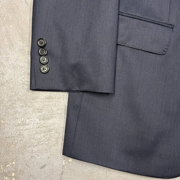 Hugo Boss Suit "James/Sharp" Super 120s Wool 2pc Birdseye Navy Blue 40R 30x29 - Picture 4 of 16
